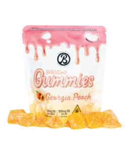 Baked Bags Delta-8 THC Georgia Peach Gummis